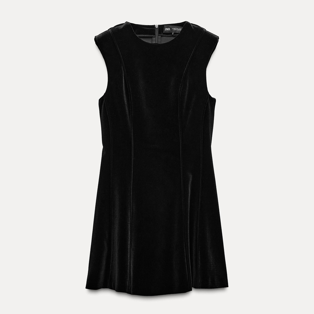Zara Black Velvet Mini